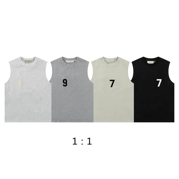 2023sss designer fo high-quality men's t-shirts sleeveless vest fashion pure cotton fitness running sports summer loose vest, White;black
2023sss designer fo high-quality men's t-shirts sleeveless vest fashion pure cotton fitness running sports summer loose vest, White;black