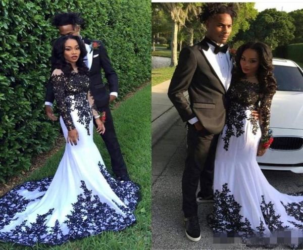 2019 elegant long sleeves mermaid evening dresses vestidos de noiva arabic crew sheer neck black lace appliques formal prom party 8005706, Black;red
2019 elegant long sleeves mermaid evening dresses vestidos de noiva arabic crew sheer neck black lace appliques formal prom party 8005706, Black;red