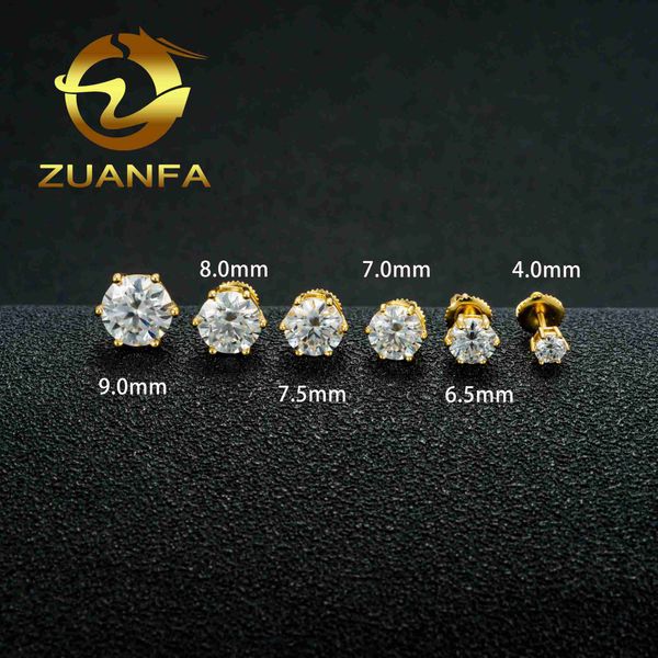 dropshipping zuanfa fine moissante jewelry sterling silver 925 gold plated screw back gra moissanite stud earring, Golden
dropshipping zuanfa fine moissante jewelry sterling silver 925 gold plated screw back gra moissanite stud earring, Golden