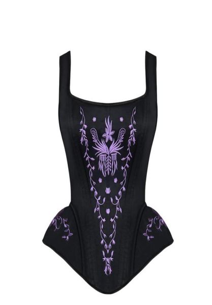 women halter neck waist bustier corset training bustier steel boned steampunk brocade embroidery overbust padded corset with 8696639, Black;white
women halter neck waist bustier corset training bustier steel boned steampunk brocade embroidery overbust padded corset with 8696639, Black;white