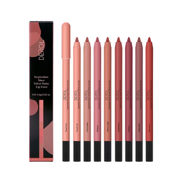 derol matte smooth lip liner pen makeup waterproof lasting contouring 3d lips lipstick pencil nude pink lip tint cosmetic 2356
derol matte smooth lip liner pen makeup waterproof lasting contouring 3d lips lipstick pencil nude pink lip tint cosmetic 2356
