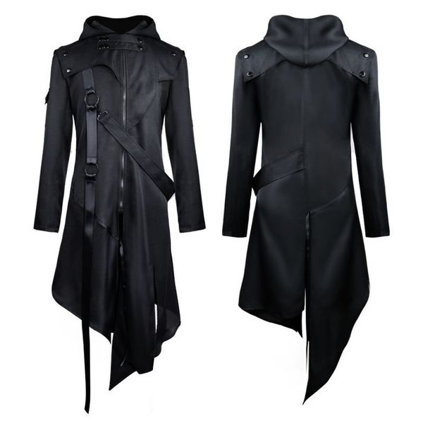 men's trench coats coat gothic autumn winter european and american halloween party cosplay costume hooded zipper irregular overcoat 230, Tan;black
men's trench coats coat gothic autumn winter european and american halloween party cosplay costume hooded zipper irregular overcoat 230, Tan;black