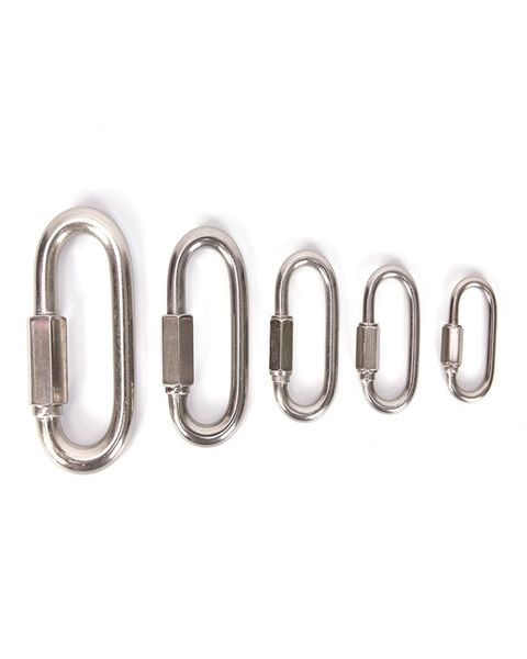 new stainless steel screw lock climbing carabiner quick links safety snap hook7294225
new stainless steel screw lock climbing carabiner quick links safety snap hook7294225