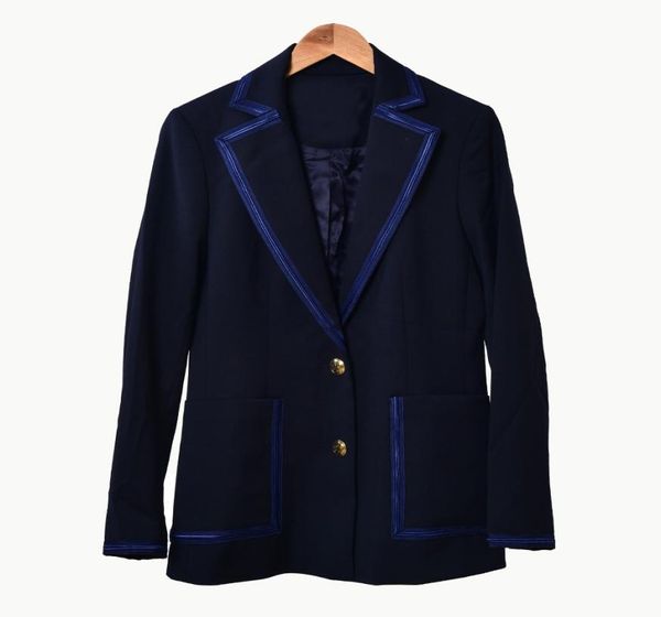2020 spring long sleeve notchedlapel blue contrast color pockets panelled blazers coat women fashion outwear coats w18150185246521, White;black
2020 spring long sleeve notchedlapel blue contrast color pockets panelled blazers coat women fashion outwear coats w18150185246521, White;black