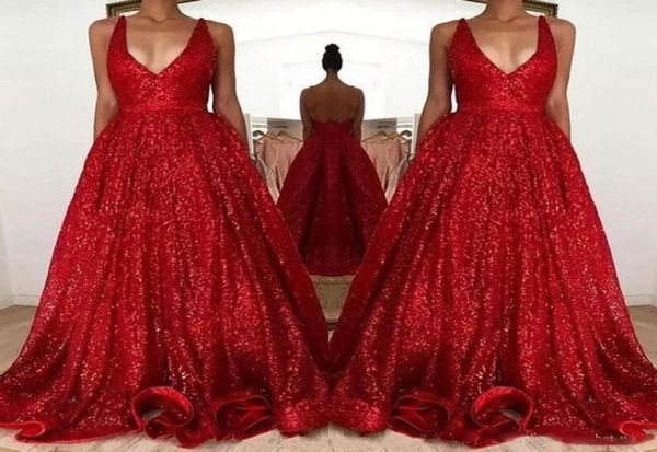 2018 red sparkly sequined prom dresses long deep vneck sleeveless backless a line evening party gowns5199433, Black
2018 red sparkly sequined prom dresses long deep vneck sleeveless backless a line evening party gowns5199433, Black