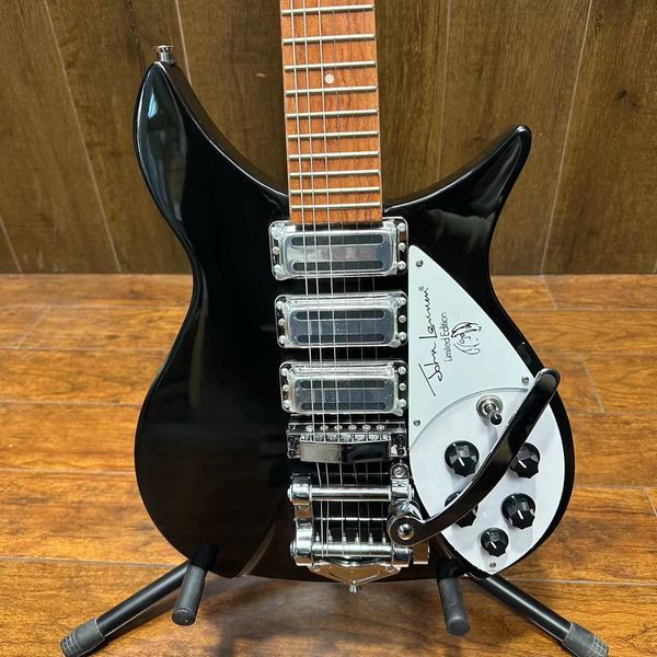 527mm short scale length john lennon 325 jetglo 6 string black electric guitar bigs tremolo red paint fingerboard 3 toaster pickups signatur
527mm short scale length john lennon 325 jetglo 6 string black electric guitar bigs tremolo red paint fingerboard 3 toaster pickups signatur
