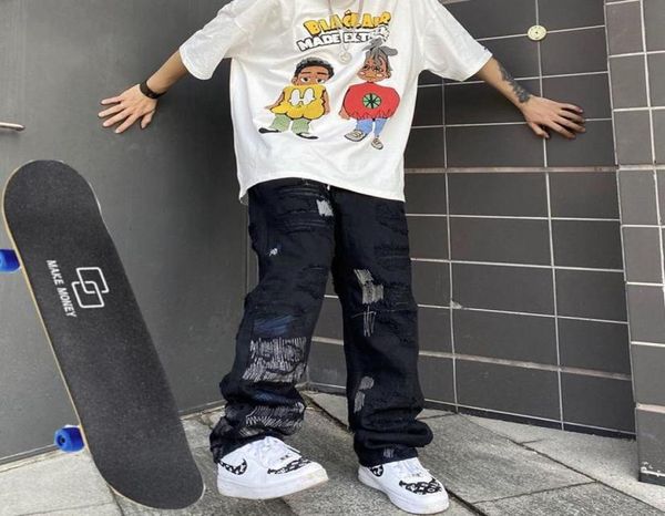 men039s jeans 2021 high street ripped men and women loose straight leg hip hop pants skateboard waist y2k4231653, Blue
men039s jeans 2021 high street ripped men and women loose straight leg hip hop pants skateboard waist y2k4231653, Blue