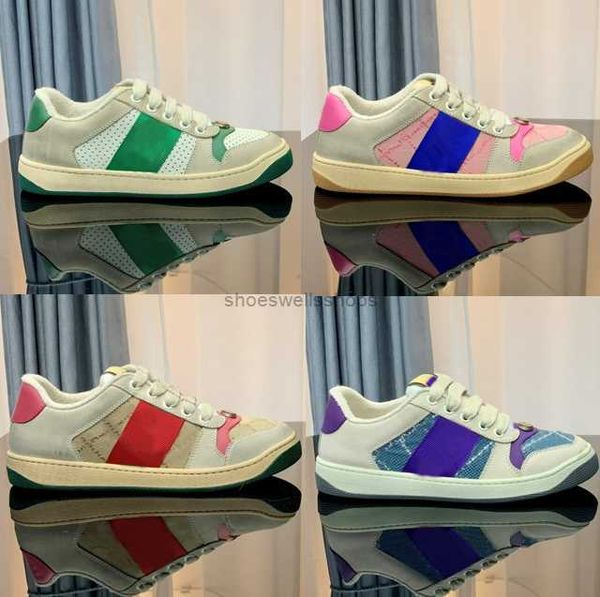 stripe designer shoes fashion dirty leather lace-up tennis shoe fabric low canvas sports casual men women screener sneaker with box size 35-
stripe designer shoes fashion dirty leather lace-up tennis shoe fabric low canvas sports casual men women screener sneaker with box size 35-