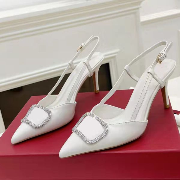 rhinestone dress shoes fashion designers button slingbacks 8.5cm high heeled sandal 35-42 satin patent leather womens sandals stiletto heel, Black
rhinestone dress shoes fashion designers button slingbacks 8.5cm high heeled sandal 35-42 satin patent leather womens sandals stiletto heel, Black