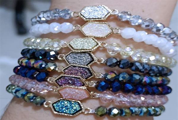 brand drusy druzy bracelet 6mm faceted glass crystal beads elastic bracelets for women girl lady jewelry7921561, Golden;silver
brand drusy druzy bracelet 6mm faceted glass crystal beads elastic bracelets for women girl lady jewelry7921561, Golden;silver