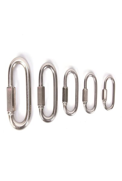 new stainless steel screw lock climbing carabiner quick links safety snap hook7030846
new stainless steel screw lock climbing carabiner quick links safety snap hook7030846