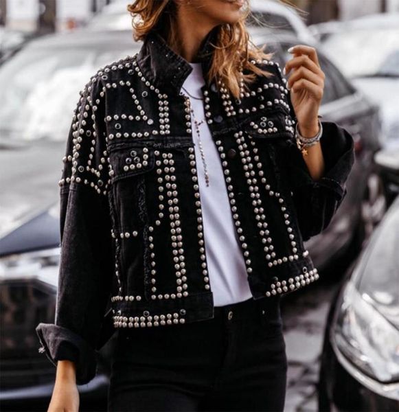 winter autumn women harajuku rivet jacket coat short jeans jacket student basic coats outfit long sleeve singlebreasted jacket y14171351, Black;brown
winter autumn women harajuku rivet jacket coat short jeans jacket student basic coats outfit long sleeve singlebreasted jacket y14171351, Black;brown