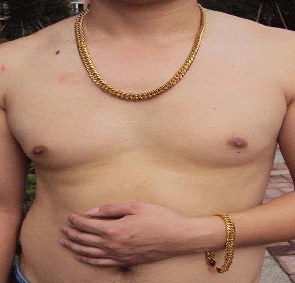 mens heavy gold cuban link chain bracelet necklace set real people model 100 real gold not solid not money7297614, Silver
mens heavy gold cuban link chain bracelet necklace set real people model 100 real gold not solid not money7297614, Silver