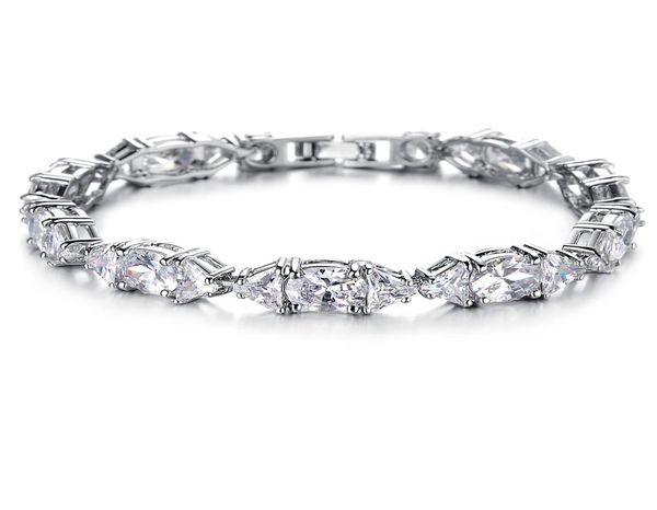 classical platinum plated zirconia diamond element charm tennis bracelet for women princess cut wedding jewelry accessories gift6818319, Golden;silver
classical platinum plated zirconia diamond element charm tennis bracelet for women princess cut wedding jewelry accessories gift6818319, Golden;silver