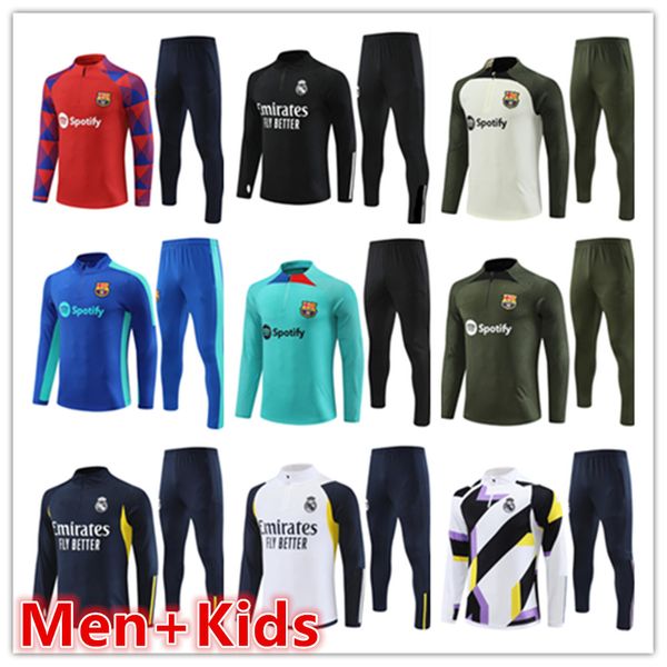22 23 24 real madrids jersey mens kids soccer tracksuit kit 2023 2024 barcelona men football jerseys training suit tracksuits jacket chandal, Black
22 23 24 real madrids jersey mens kids soccer tracksuit kit 2023 2024 barcelona men football jerseys training suit tracksuits jacket chandal, Black