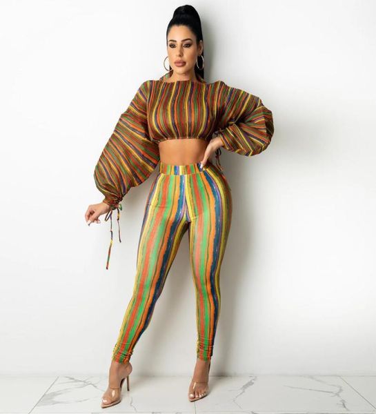 women039s two piece pants striped print lantern sleeve set women and matching sets woman fall clothes outfits2885518, White
women039s two piece pants striped print lantern sleeve set women and matching sets woman fall clothes outfits2885518, White