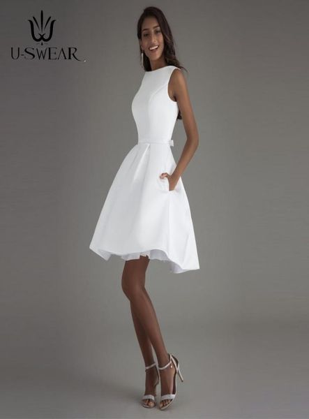 uswear 2019 white short evening dresses oneck sleeveless backless simple party prom formal gowns vestidos robe5803406, White;black
uswear 2019 white short evening dresses oneck sleeveless backless simple party prom formal gowns vestidos robe5803406, White;black