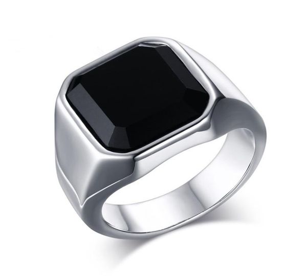 men elegant luxury fashion vintage classics polished black onyx stainless steel engagement wedding band mens ring9740917, Silver
men elegant luxury fashion vintage classics polished black onyx stainless steel engagement wedding band mens ring9740917, Silver