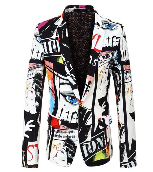 mens fashion jacket casual color printed suit coat trend jackets with different characters menfolk outerwear1617926, Black;brown
mens fashion jacket casual color printed suit coat trend jackets with different characters menfolk outerwear1617926, Black;brown