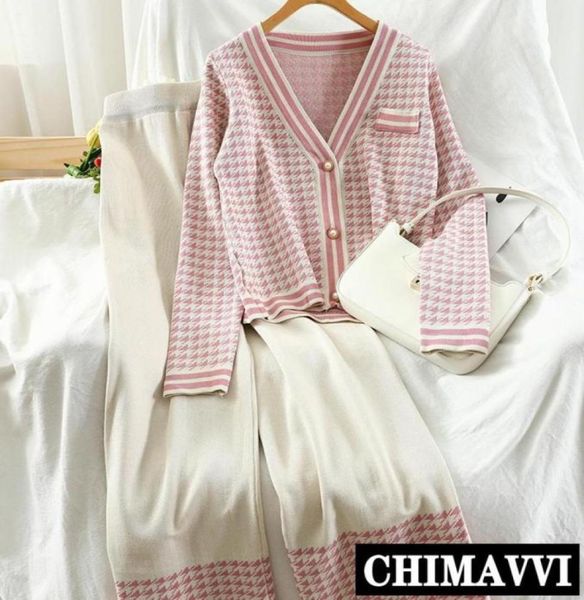 women039s tracksuits autumn fashion knitted pants suit loose cardigan sweater straight wide leg trousers houndstooth two piece 2986232825, Gray
women039s tracksuits autumn fashion knitted pants suit loose cardigan sweater straight wide leg trousers houndstooth two piece 2986232825, Gray
