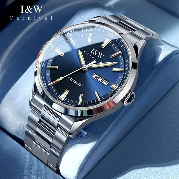 other watches carnival brand high end iw series mechanical watch luxury business sapphire auto date miyota automatic for men 230804, Slivery;black
other watches carnival brand high end iw series mechanical watch luxury business sapphire auto date miyota automatic for men 230804, Slivery;black