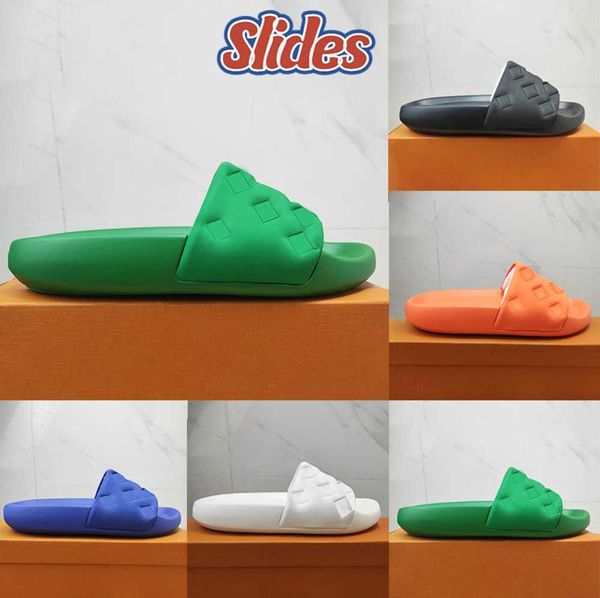 new slippers waterfront embossed mule rubber slides women designer sandals white black blue orange green flat beach slipper men
new slippers waterfront embossed mule rubber slides women designer sandals white black blue orange green flat beach slipper men