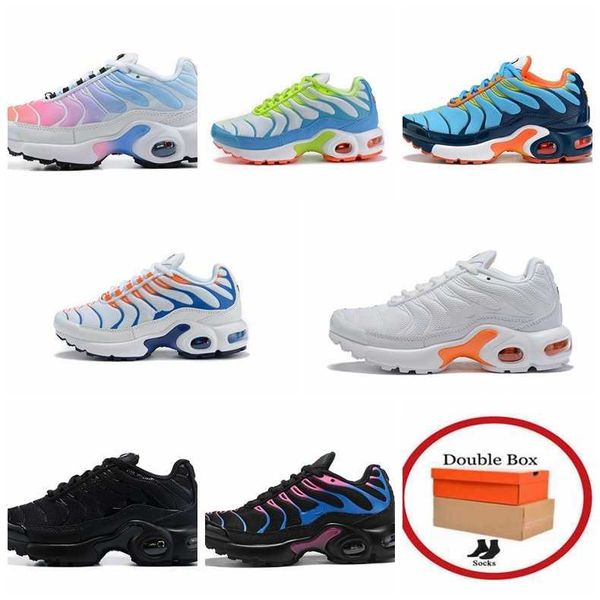 2023 kids shoes tn world wide triple pink fade white black sneakers toddlers children youth rainbow frequence pack kaomoji size eur 28-35, White;red
2023 kids shoes tn world wide triple pink fade white black sneakers toddlers children youth rainbow frequence pack kaomoji size eur 28-35, White;red