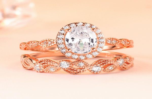real 925 sterling silver ring set female engagement wedding band bridal gold rose gold color s925 silver rings for women jewelry5095713, Slivery;golden
real 925 sterling silver ring set female engagement wedding band bridal gold rose gold color s925 silver rings for women jewelry5095713, Slivery;golden