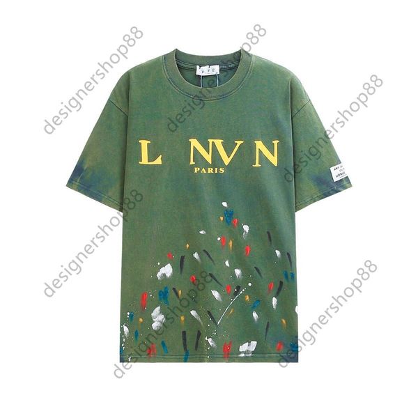 lanvin langfan letter printed wash water short sleeve speckled ink color dot couple short sleeve t-shirt men, White;black
lanvin langfan letter printed wash water short sleeve speckled ink color dot couple short sleeve t-shirt men, White;black