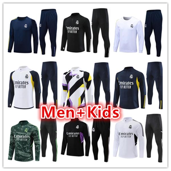 Image of 22 23 24 Men Kids Football Tracksuits Training Suit Maillot Kit 2023 2024 Soccer Tracksuit Jacket Jogging Jersey Chandal Futbol