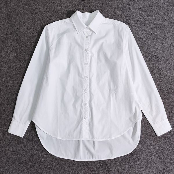 new women silhouette long sleeve shirt toteme blue, White