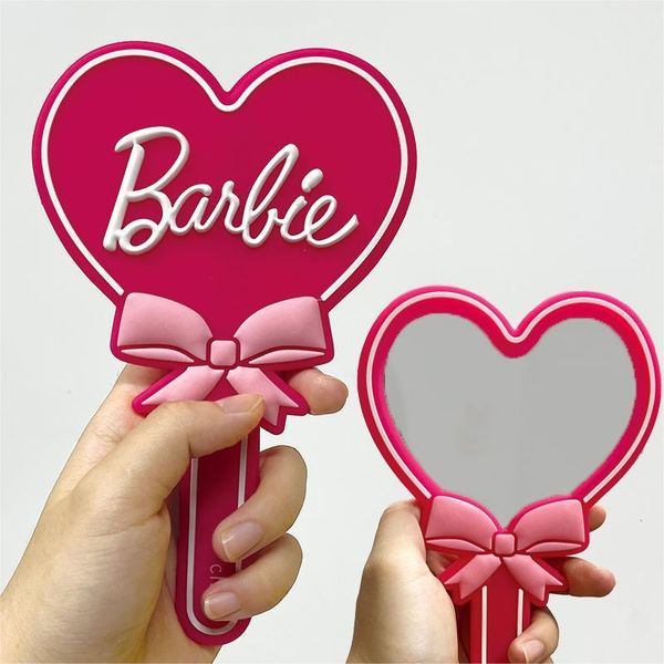 makeup mirror handle mirror personal mini handheld portable silicone small mirror heart shaped, Pink;blue
makeup mirror handle mirror personal mini handheld portable silicone small mirror heart shaped, Pink;blue