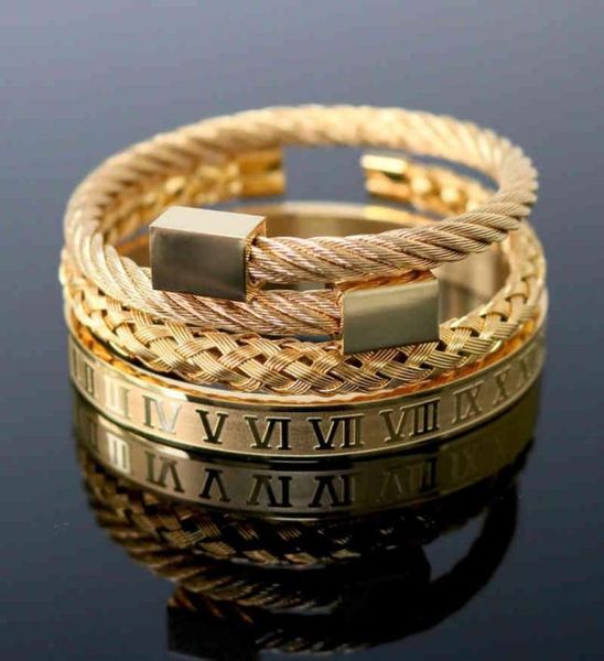 selling stainls hexagon square head roman numeral braided bracelet men039s gold titanium steel bracelet15154181648420, Black
selling stainls hexagon square head roman numeral braided bracelet men039s gold titanium steel bracelet15154181648420, Black