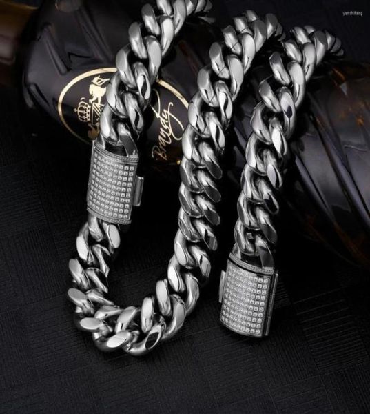 chains hip hop jewelry 18mm iced cuban link chain 18 k miami curb for men never fading solid necklace6770789, Silver
chains hip hop jewelry 18mm iced cuban link chain 18 k miami curb for men never fading solid necklace6770789, Silver