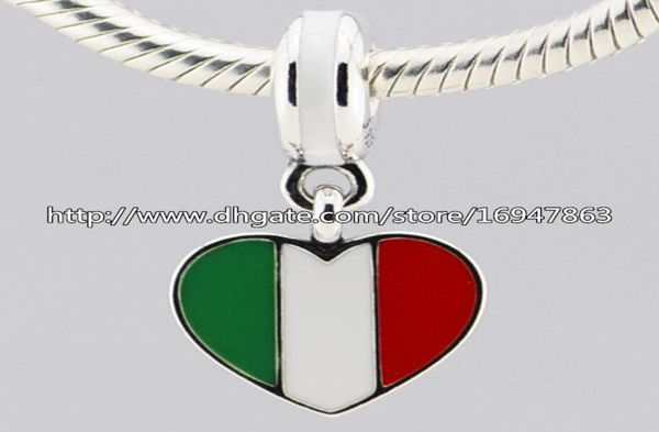 s925 sterling silver italy heart flag dangle charm bead with enamel fits european jewelry bracelets necklaces & pendant9089427, Black
s925 sterling silver italy heart flag dangle charm bead with enamel fits european jewelry bracelets necklaces & pendant9089427, Black