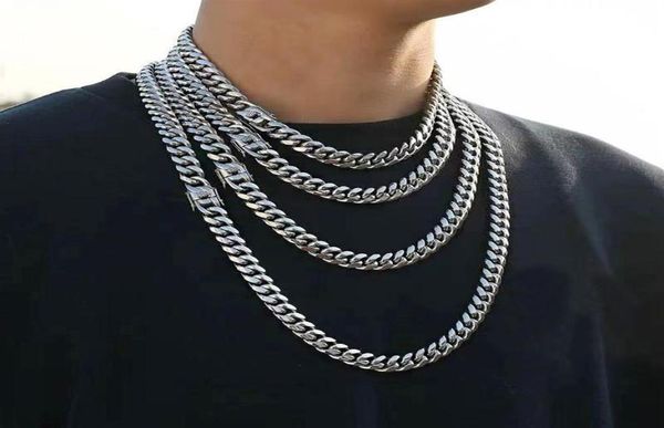 pendant necklaces hip hop miami cuban link chain for men 8mm rose gold 316l steel choker fashion jewelry 220421257u6019343, Silver
pendant necklaces hip hop miami cuban link chain for men 8mm rose gold 316l steel choker fashion jewelry 220421257u6019343, Silver