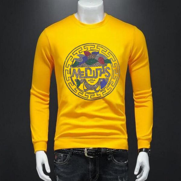 men's sweater pullover plush thickened hoodie autumn winter sweatshirts male rhinestone trend pattern design m-5xl man clothing, Black
men's sweater pullover plush thickened hoodie autumn winter sweatshirts male rhinestone trend pattern design m-5xl man clothing, Black