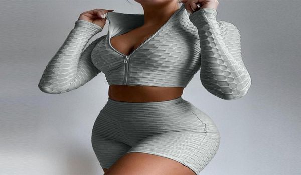 zipper crop short pants for women two piece suit long sleeve tracksuit high waisted yoga sets solid fitness stretch slim fashi2541230, White
zipper crop short pants for women two piece suit long sleeve tracksuit high waisted yoga sets solid fitness stretch slim fashi2541230, White