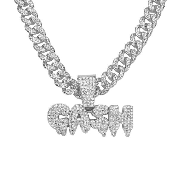 hip hop men rapper diamond pendant necklace shiny creative cash letter pendant micro-inset zircon jewelry night club accessory sweater colla, Silver
hip hop men rapper diamond pendant necklace shiny creative cash letter pendant micro-inset zircon jewelry night club accessory sweater colla, Silver