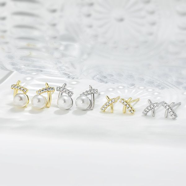 stud earrings women fashion s925 sterling silver stud designer petite line x shiny crystal earrings diamond letter cross pearl stud earrings, Golden;silver
stud earrings women fashion s925 sterling silver stud designer petite line x shiny crystal earrings diamond letter cross pearl stud earrings, Golden;silver