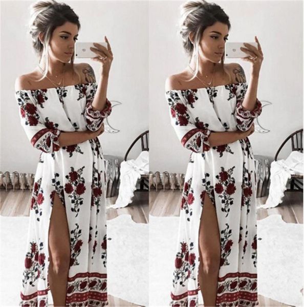 women houlder dresses half sleeve floral printing maxi boho long dress beach cocktail party dress women039s long dres2001084, Black;gray
women houlder dresses half sleeve floral printing maxi boho long dress beach cocktail party dress women039s long dres2001084, Black;gray