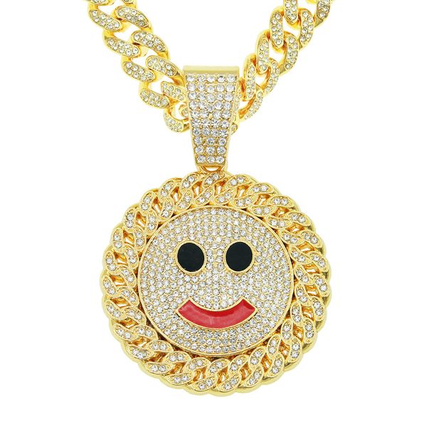 hip hop men rapper diamond pendant necklace shiny smile sun flower pendant micro-inset zircon jewelry night club accessory sweater collarbon, Silver
hip hop men rapper diamond pendant necklace shiny smile sun flower pendant micro-inset zircon jewelry night club accessory sweater collarbon, Silver