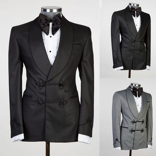 plaid groom wear for wedding shawl lapel tuxedos fashion 3 pcs (blazer+pants+vest) business office prom custom made, Black;gray
plaid groom wear for wedding shawl lapel tuxedos fashion 3 pcs (blazer+pants+vest) business office prom custom made, Black;gray
