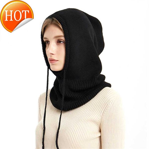 2021 new men women winter hat warm hooded scarf hat for women balaclava pullover knitted beanie hat with drawstring, Blue;gray
2021 new men women winter hat warm hooded scarf hat for women balaclava pullover knitted beanie hat with drawstring, Blue;gray