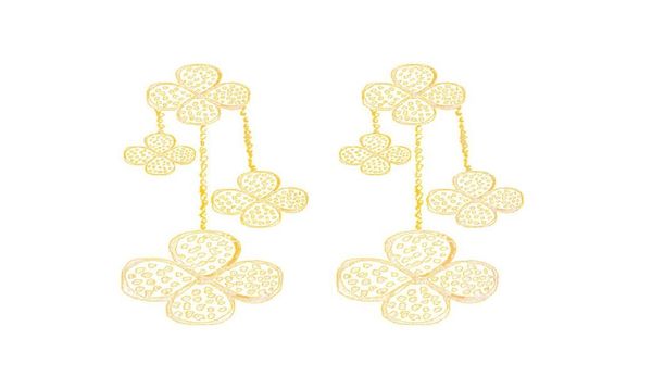 full stones pavedflowers charms 3 clovers dangle chandelier earrings jewelry women ladies plant element mothers04372375, Silver
full stones pavedflowers charms 3 clovers dangle chandelier earrings jewelry women ladies plant element mothers04372375, Silver