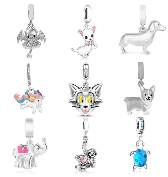 925 silver beads fit original charm bracelet cute animals tortois cat puppy monkey unicorn beads for valentine gift39670952088552, Black
925 silver beads fit original charm bracelet cute animals tortois cat puppy monkey unicorn beads for valentine gift39670952088552, Black
