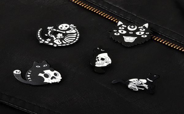 cartoon skeleton cat enamel clothes brooches pins punk alloy skull animal lapel pins for halloween sweater bag cowboy hat b5465649, Gray
cartoon skeleton cat enamel clothes brooches pins punk alloy skull animal lapel pins for halloween sweater bag cowboy hat b5465649, Gray