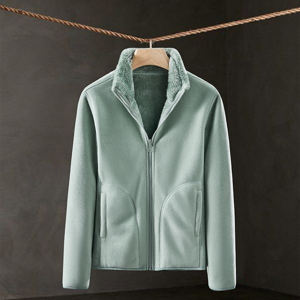 women's jackets 2023 fleece women's outdoor clothing fashion winter leisure sports thickening doublesided warm coat 230804, Black;brown
women's jackets 2023 fleece women's outdoor clothing fashion winter leisure sports thickening doublesided warm coat 230804, Black;brown