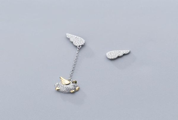 mloveacc genuine 925 sterling feather fairy wings flying pig stud earrings for women fashion silver jewelry7807304, Golden;silver
mloveacc genuine 925 sterling feather fairy wings flying pig stud earrings for women fashion silver jewelry7807304, Golden;silver