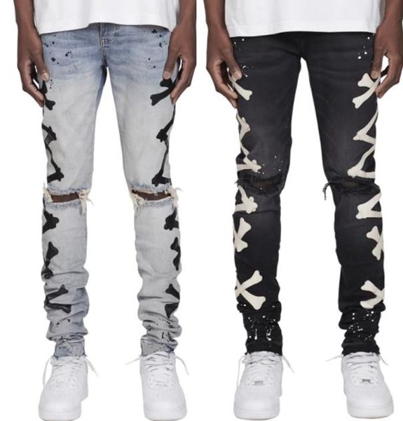 men039s jeans bone pattern patchwork jean hombre motorcycle pants fall streetwear ripped jean noir homme zipper pant for men2891864, Blue
men039s jeans bone pattern patchwork jean hombre motorcycle pants fall streetwear ripped jean noir homme zipper pant for men2891864, Blue